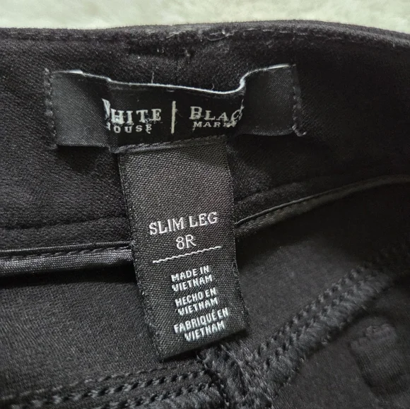 White House Black Market Women Slim Leg Black Pants - Picture 9 of 12